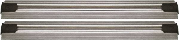 Quantum Storage - 2-1/2" Wide, Open Shelving Accessory/Component - Aluminum, Anodized Aluminum Finish, 84" Long, Use with Wire Shelving Units - Exact Tooling