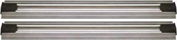 Quantum Storage - 2-1/2" Wide, Open Shelving Accessory/Component - Aluminum, Anodized Aluminum Finish, 96" Long, Use with Wire Shelving Units - Exact Tooling