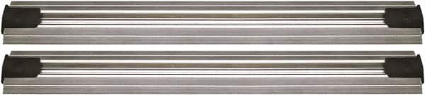 Quantum Storage - 2-1/2" Wide, Open Shelving Accessory/Component - Aluminum, Anodized Aluminum Finish, 156" Long, Use with Wire Shelving Units - Exact Tooling