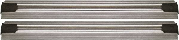 Quantum Storage - 2-1/2" Wide, Open Shelving Accessory/Component - Aluminum, Anodized Aluminum Finish, 144" Long, Use with Wire Shelving Units - Exact Tooling