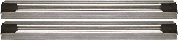 Quantum Storage - 2-1/2" Wide, Open Shelving Accessory/Component - Aluminum, Anodized Aluminum Finish, 132" Long, Use with Wire Shelving Units - Exact Tooling