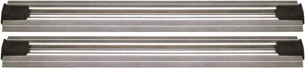 Quantum Storage - 2-1/2" Wide, Open Shelving Accessory/Component - Aluminum, Anodized Aluminum Finish, 108" Long, Use with Wire Shelving Units - Exact Tooling