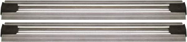 Quantum Storage - 2-1/2" Wide, Open Shelving Accessory/Component - Aluminum, Anodized Aluminum Finish, 240" Long, Use with Wire Shelving Units - Exact Tooling