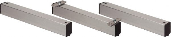 Quantum Storage - 2" Wide, Open Shelving Accessory/Component - Aluminum, Anodized Aluminum Finish, 24" Long, Use with Wire Shelving Units - Exact Tooling