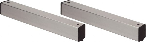 Quantum Storage - 2" Wide, Open Shelving Accessory/Component - Aluminum, Anodized Aluminum Finish, 24" Long, Use with Wire Shelving Units - Exact Tooling