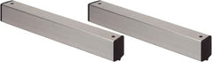 Quantum Storage - 2" Wide, Open Shelving Accessory/Component - Aluminum, Anodized Aluminum Finish, 24" Long, Use with Wire Shelving Units - Exact Tooling