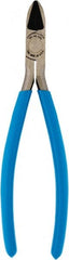 Channellock - 7-1/2" OAL, 10-20 AWG Capacity, Flush Cutter - 0.91" Jaw Length, PVC Handle - Exact Tooling