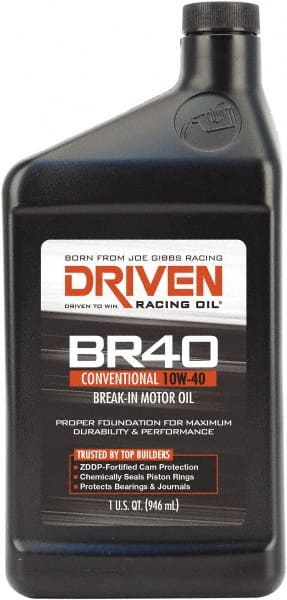 Joe Gibbs Driven Racing Oil - 1 Quart High Zinc Engine Break-In Oil - Grade 10W-40 - Exact Tooling