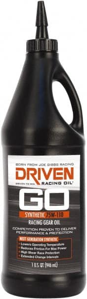 Joe Gibbs Driven Racing Oil - Bottle, Synthetic Gear Oil - ISO 100 - Exact Tooling