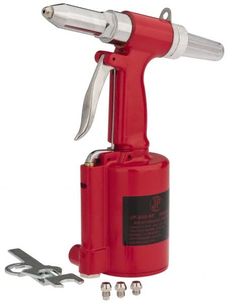 PRO-SOURCE - 3/32, 1/8, 5/32 & 3/16" Capacity, Air Riveter - 4 CFM, 14mm Long Stroke, 1/4 NPT Inlet - Exact Tooling