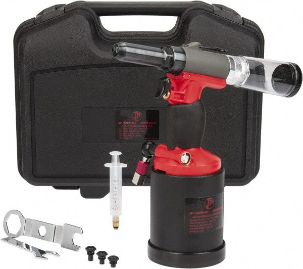 PRO-SOURCE - 3/16, 7/32, 1/4 & 5/16" Capacity, Air Riveter - 4 CFM, 22.5mm Long Stroke, 1/4 NPT Inlet - Exact Tooling
