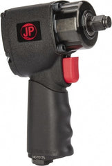 PRO-SOURCE - 1/2" Drive, 10,000 RPM, 500 Ft/Lb Torque Impact Wrench - Angled Handle, 4.7 CFM, 90 psi, 1/4" NPT Inlet - Exact Tooling