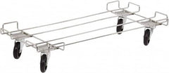 Quantum Storage - 400 Lb Capacity Chrome Dolly - 48" Long x 20" Wide x 6" High, 5" Wheels - Exact Tooling