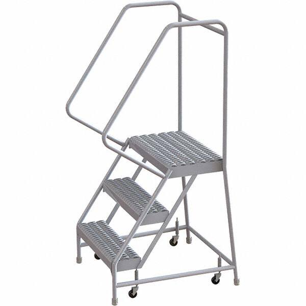 TRI-ARC - Rolling & Wall Mounted Ladders & Platforms Type: Rolling Warehouse Ladder Style: Rolling Safety Ladder - Exact Tooling