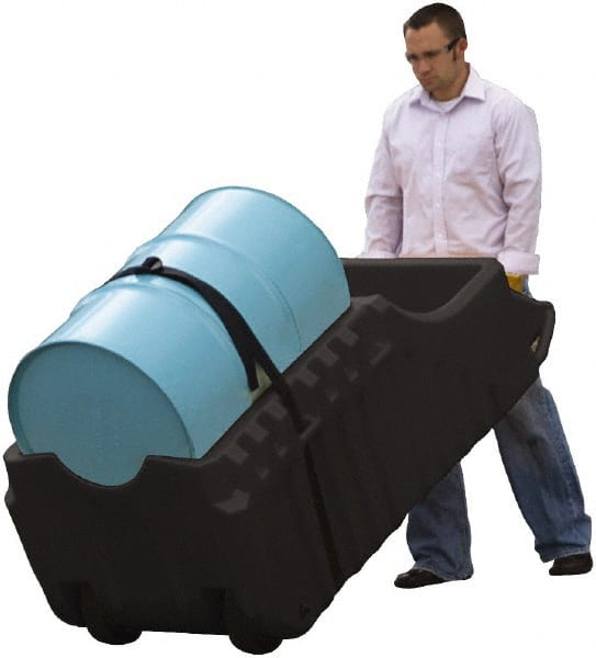 Justrite - Mobile Spill Containment Type: Poly Drum Caddy Number of Drums: 1 - Exact Tooling