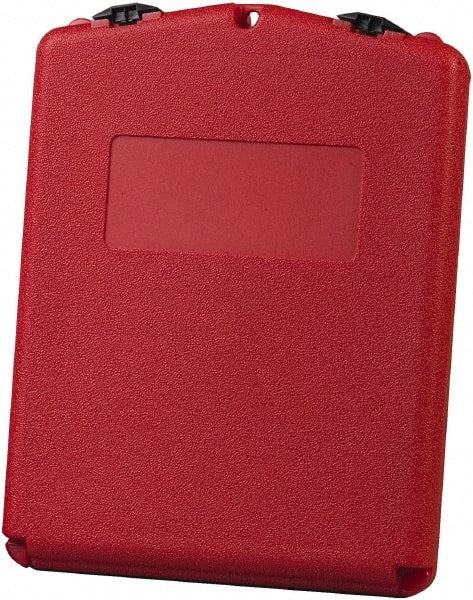 Justrite - 1 Piece Red Document Holders-Certificate/Document - 14-1/2" High x 11" Wide - Exact Tooling