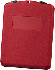 Justrite - 1 Piece Red Document Holders-Certificate/Document - 14-1/2" High x 11" Wide - Exact Tooling