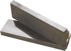 CarveSmart - 1/2" Wide x 1.74" High x 1/2" Thick, Flat/No Step Vise Jaw - Hard, Steel, Fixed Jaw, Compatible with 6" Vises - Exact Tooling