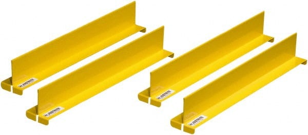 Justrite - 2 Inch Wide x 2 Inch High, Metal Cabinet Drum Cabinet Shelf Dividers - 14 Inch Deep, Compatible with PRO SAFE 30 to 45 Gallon Cabinets - Exact Tooling