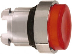 Schneider Electric - 22mm Mount Hole, Extended Straight, Pushbutton Switch Only - Round, Red Pushbutton, Illuminated, Maintained (MA) - Exact Tooling