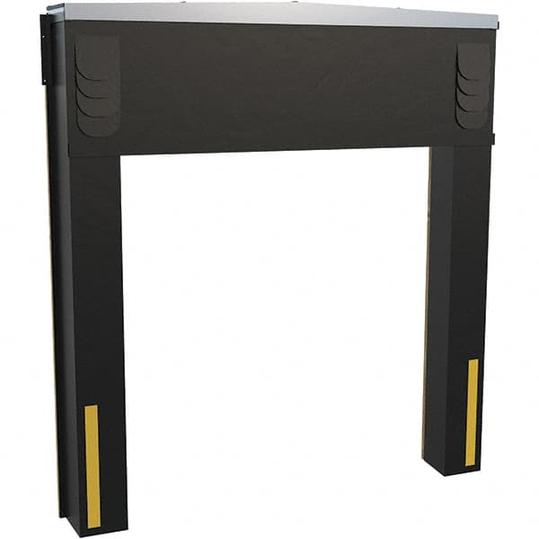 Vestil - 8' Door Width x 10' Door Height Polyester Dock Seal & Shelter Combination - Black - Exact Tooling