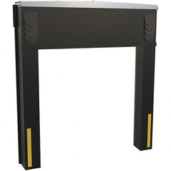Vestil - 8' Door Width x 10' Door Height Polyester Dock Seal & Shelter Combination - Black - Exact Tooling