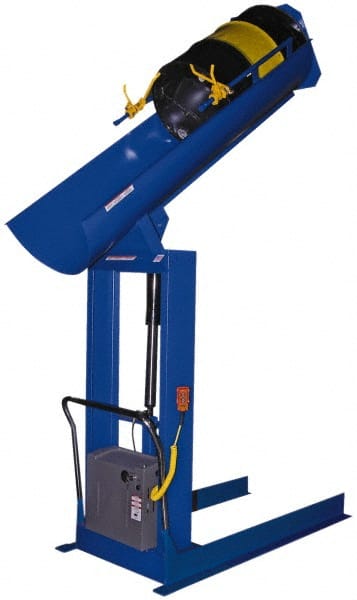 Vestil - 1,500 Lb Load Capacity, Drum Dumper - 84" High - Exact Tooling