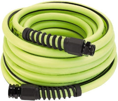 Legacy - 75' Long Water Hose - 5/8" Diam, 3/4" GHT, Hybrid Polymer, 165 psi, All Season, Green - Exact Tooling