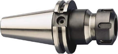 HAIMER - 0.5mm to 7mm Capacity, 3.94" Projection, CAT40 Taper Shank, ER11 Collet Chuck - 0.0001" TIR, Through-Spindle & DIN Flange Coolant - Exact Tooling