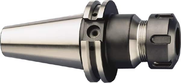 HAIMER - 1mm to 20mm Capacity, 7.87" Projection, CAT40 Taper Shank, ER32 Collet Chuck - 0.0001" TIR, Through-Spindle & DIN Flange Coolant - Exact Tooling