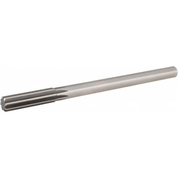 Hertel - 0.488" High Speed Steel 6 Flute Chucking Reamer - Exact Tooling