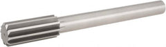 Hertel - 1-7/8" High Speed Steel 12 Flute Chucking Reamer - Straight Flute, Straight Shank, 4" Flute Length, 14" OAL - Exact Tooling