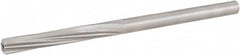 Hertel - #5 High Speed Steel 6 Flute Chucking Reamer - Exact Tooling