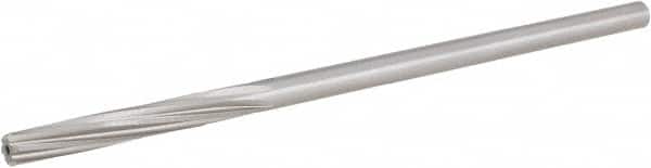 Hertel - 7/32" Cobalt 6 Flute Chucking Reamer - Spiral Flute, 0.2792" Straight Shank, 1-1/2" Flute Length, 6" OAL - Exact Tooling