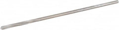 Hertel - 5/64" Cobalt 4 Flute Chucking Reamer - Spiral Flute, 0.072" Straight Shank, 3/4" Flute Length, 3" OAL - Exact Tooling