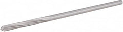 Hertel - 3/16" High Speed Steel 6 Flute Chucking Reamer - Spiral Flute, 0.1805" Straight Shank, 1-1/8" Flute Length, 4-1/2" OAL - Exact Tooling