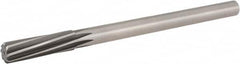 Hertel - 5/8" High Speed Steel 8 Flute Chucking Reamer - Spiral Flute, 9/16" Straight Shank, 2-1/4" Flute Length, 9" OAL - Exact Tooling