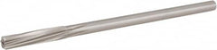 Hertel - 17/64" High Speed Steel 6 Flute Chucking Reamer - Spiral Flute, 1/4" Straight Shank, 1-1/2" Flute Length, 6" OAL - Exact Tooling