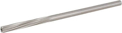 Hertel - 13/64" High Speed Steel 6 Flute Chucking Reamer - Spiral Flute, 0.1945" Straight Shank, 1-1/4" Flute Length, 5" OAL - Exact Tooling