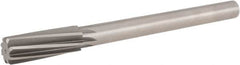 Hertel - 15/16" Cobalt 6 Flute Chucking Reamer - Spiral Flute, 0.2075" Straight Shank, 2-5/8" Flute Length, 10" OAL - Exact Tooling