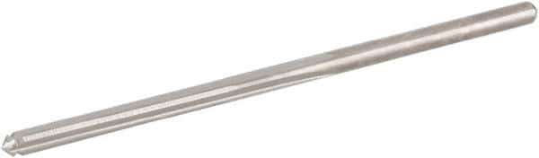 Hertel - #48 High Speed Steel 4 Flute Chucking Reamer - Straight Flute, Straight Shank, 3/4" Flute Length, 2" OAL - Exact Tooling
