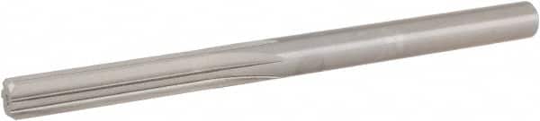 Hertel - Letter L High Speed Steel 6 Flute Chucking Reamer - Straight Flute, 0.29" Straight Shank, 1-1/2" Flute Length, 4-1/4" OAL - Exact Tooling