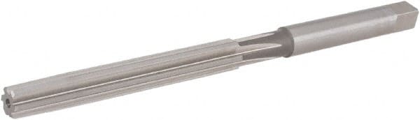 Hertel - 19/64" Diam, Straight Shank, 2-1/4" Flute, Hand Reamer - Exact Tooling