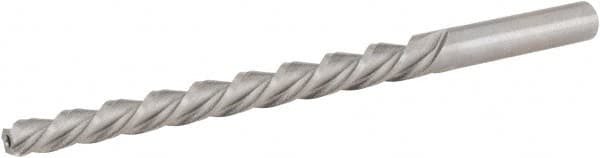 Hertel - #4 Pin, 0.2604" Diam, 0.2071" Small End, 17/64" Diam Straight Shank, 2-9/16" Flute, Taper Pin Reamer - Exact Tooling