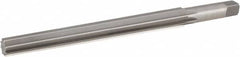 Hertel - #10 Pin, 0.7216" Diam, 0.5799" Small End, 5/8" Diam Straight Shank, 6-13/16" Flute, Taper Pin Reamer - Exact Tooling