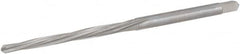 Hertel - #2/0 Pin, 0.1462" Diam, 0.1137" Small End, 5/32" Diam Straight Shank, 1-9/16" Flute, Taper Pin Reamer - Exact Tooling