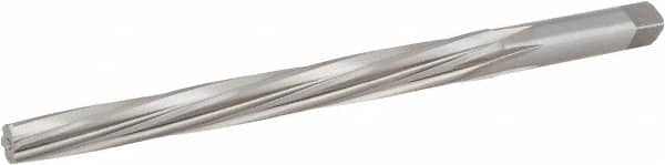 Hertel - #7 Pin, 0.422" Diam, 0.3297" Small End, 13/32" Diam Straight Shank, 4-7/16" Flute, Taper Pin Reamer - Exact Tooling