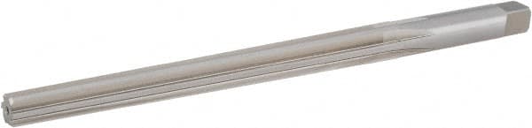 Hertel - #7 Pin, 0.422" Diam, 0.3297" Small End, 13/32" Diam Straight Shank, 4-7/16" Flute, Taper Pin Reamer - Exact Tooling