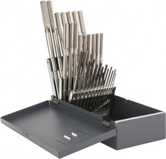 Hertel - 1/16" to 1/2", Chucking Reamer Set - Straight Flute, Right Hand Cut, 29 Pieces - Exact Tooling