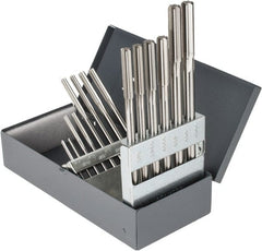 Hertel - 0.123" to 0.4995", Chucking Reamer Set - Straight Flute, Right Hand Cut, 14 Pieces - Exact Tooling